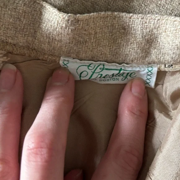 Prestige Wool Blend Skirt – Tan Beige - Large - Picture 11 of 11